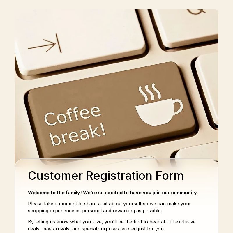 Customer Registration Form