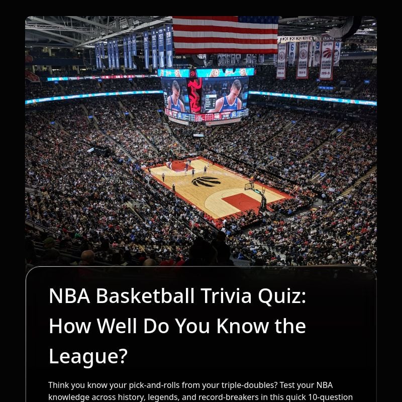 NBA Basketball Trivia Quiz: How Well Do You Know the League? template preview - FormHug