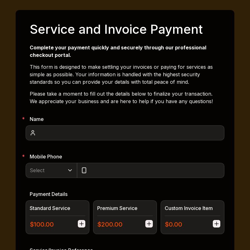 Payment Form