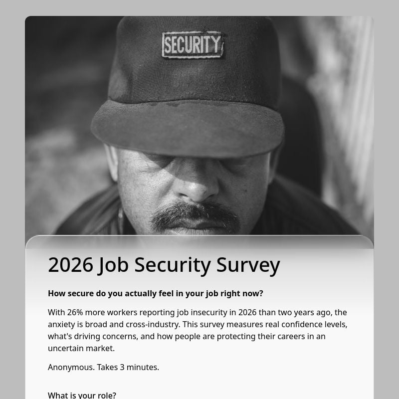 2026 Job Security Survey template preview - FormHug