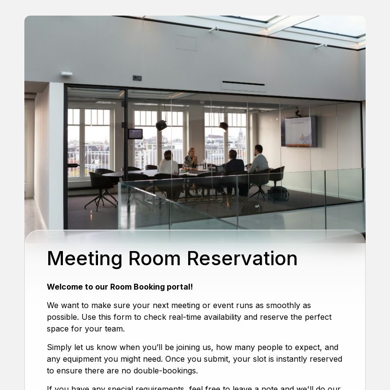 Room Booking Form