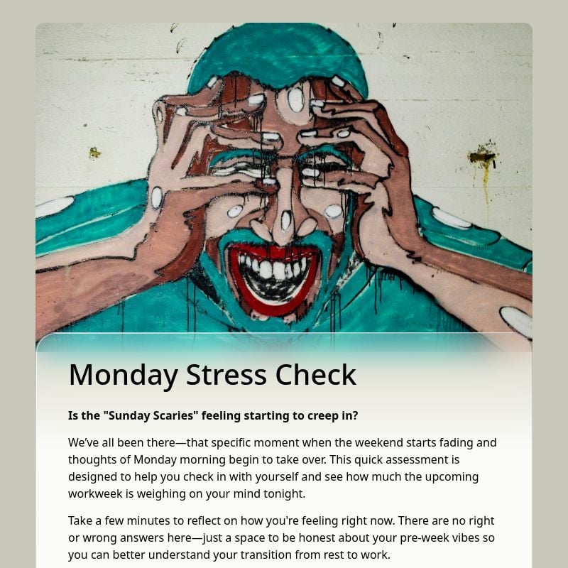 Monday Stress Check Quiz