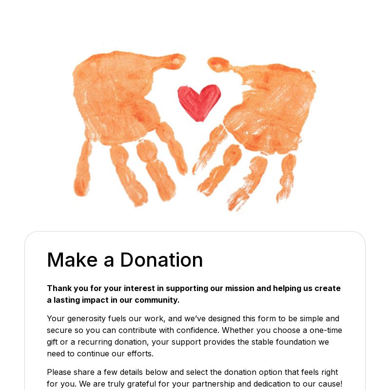 Donation Form