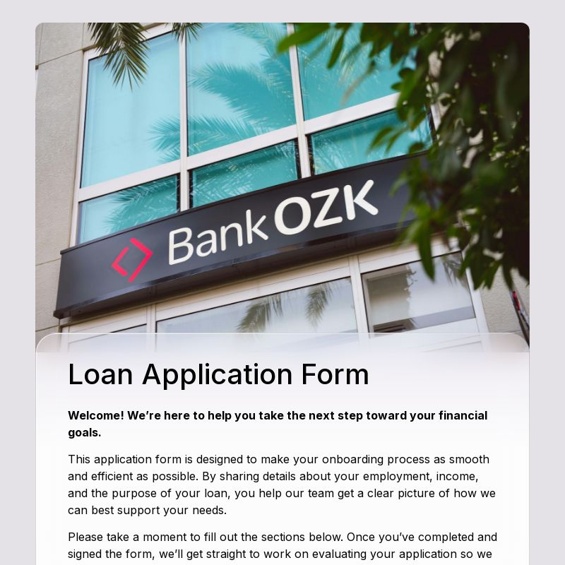 Loan Application Form