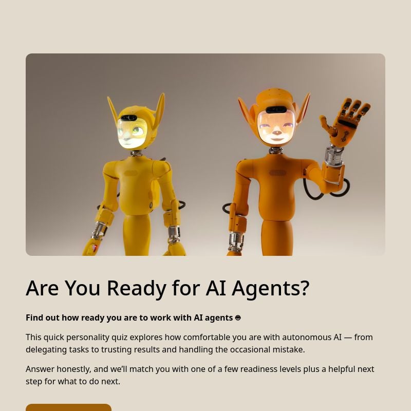 Are You Ready for AI Agents? template preview - FormHug