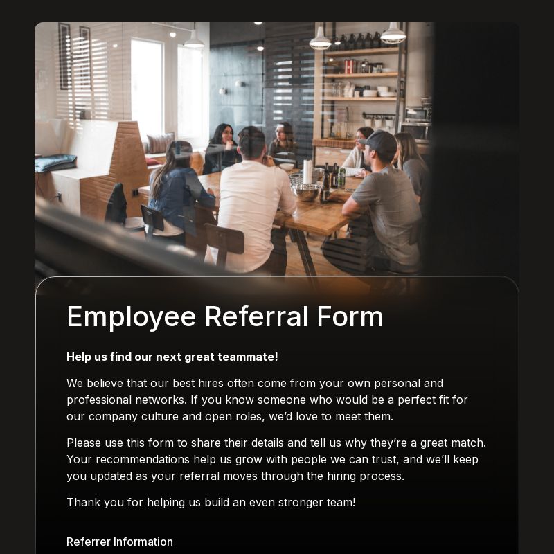 Employee Referral Form