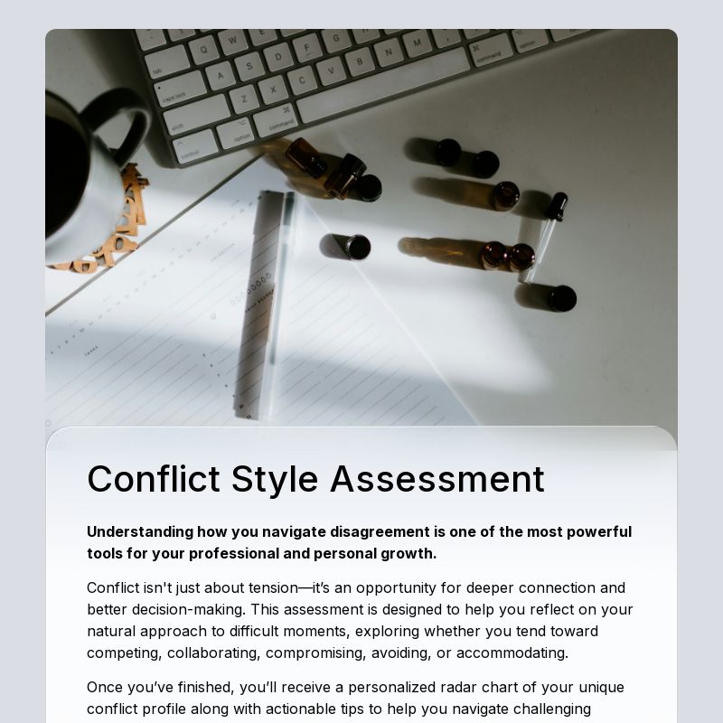 Conflict Style Assessment