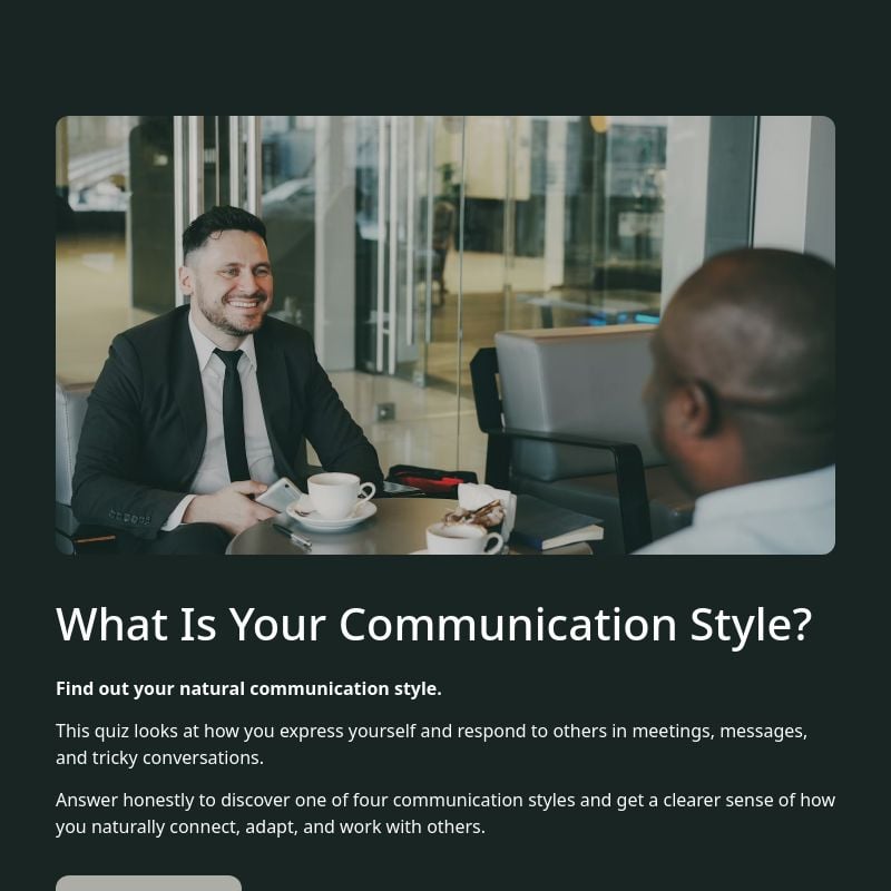 What Is Your Communication Style? template preview - FormHug