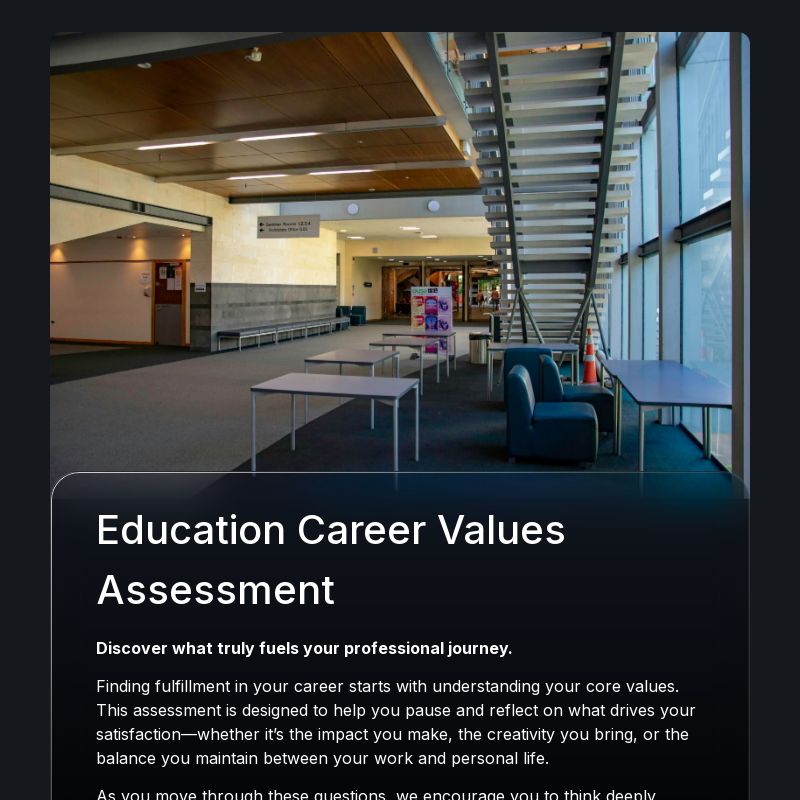 Career Values Assessment