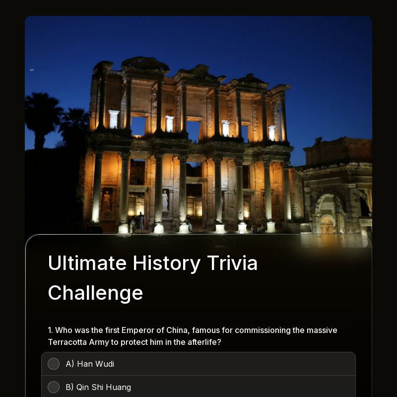 History Trivia Quiz