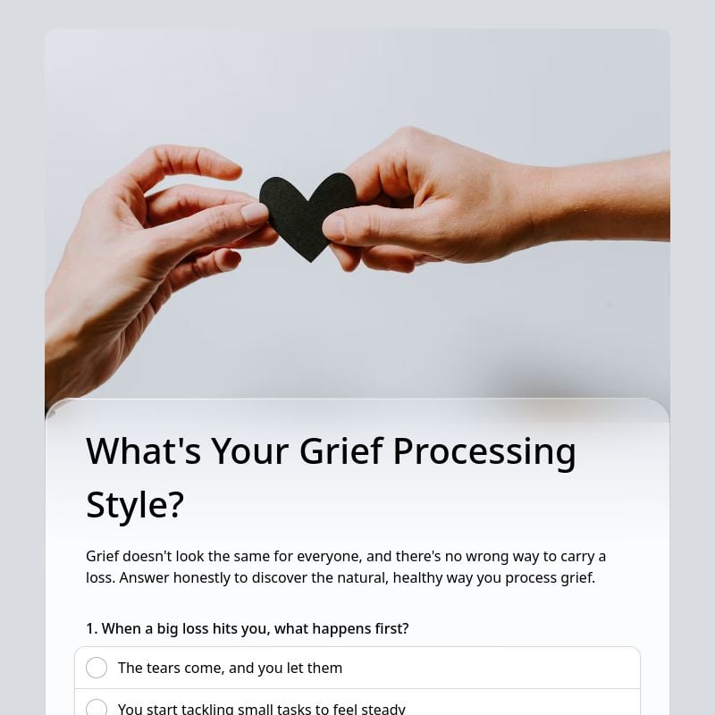 What's Your Grief Processing Style? template preview - FormHug