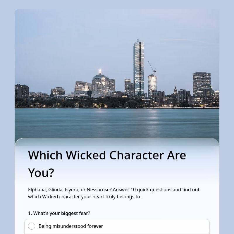 Which Wicked Character Are You?