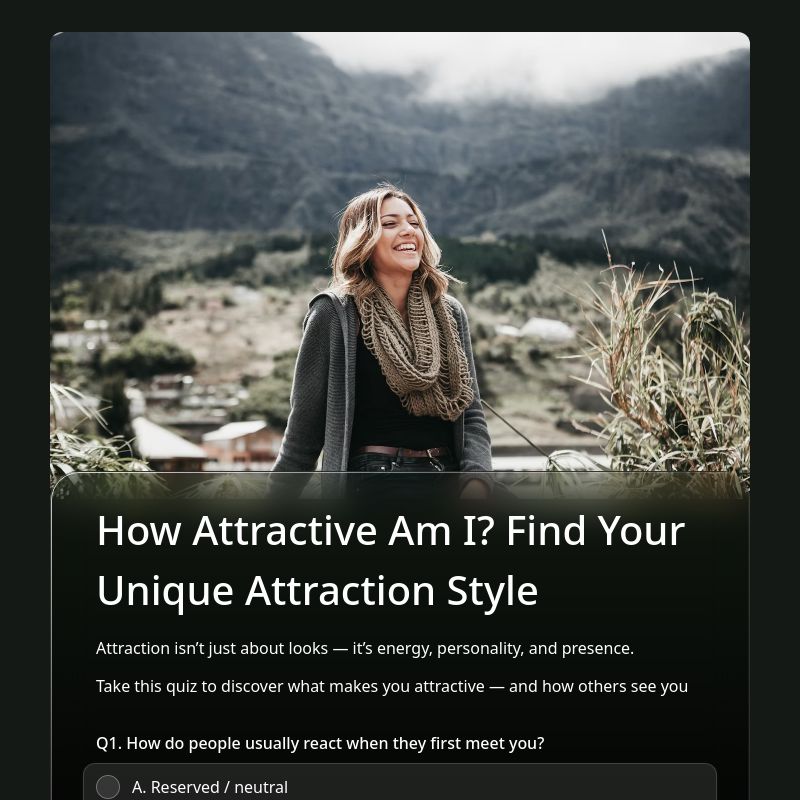 How Attractive Am I Quiz