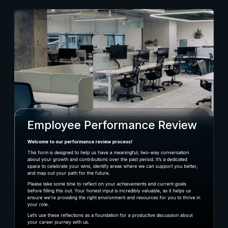 Performance Review Form