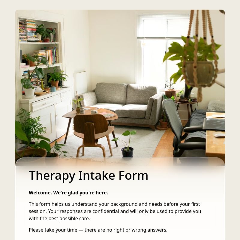 Therapy Intake Form