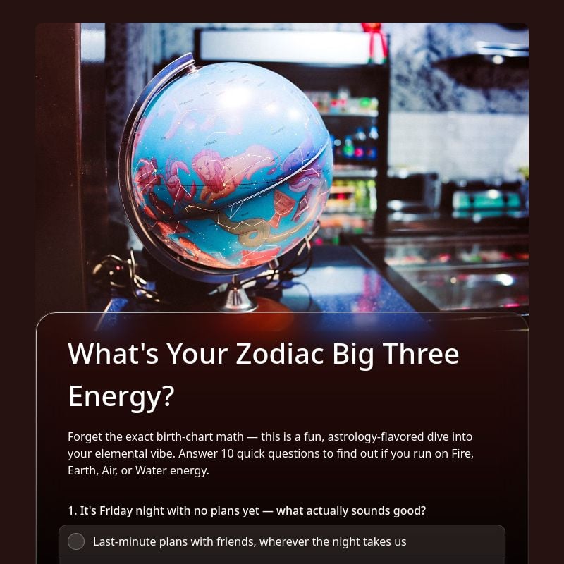 What's Your Zodiac Big Three Energy?