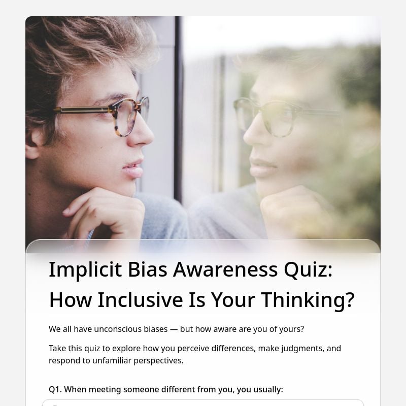 Implicit Bias Awareness Quiz