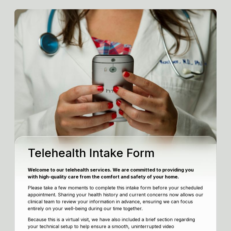 Telehealth Intake Form