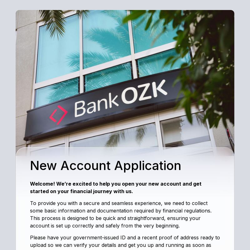 Account Opening Form