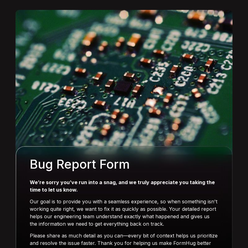 Bug Report Form