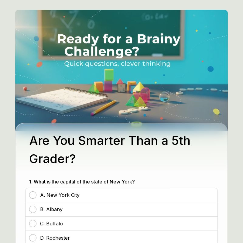 Are You Smarter Than a 5th Grader