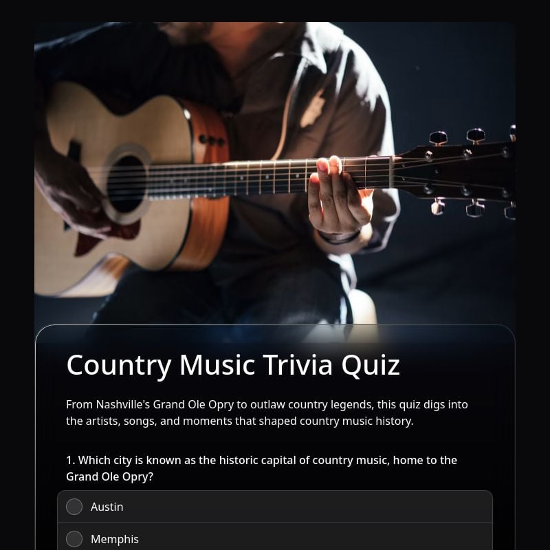 Country Music Trivia Quiz