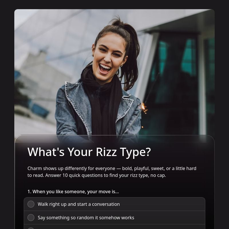 What's Your Rizz Type? template preview - FormHug