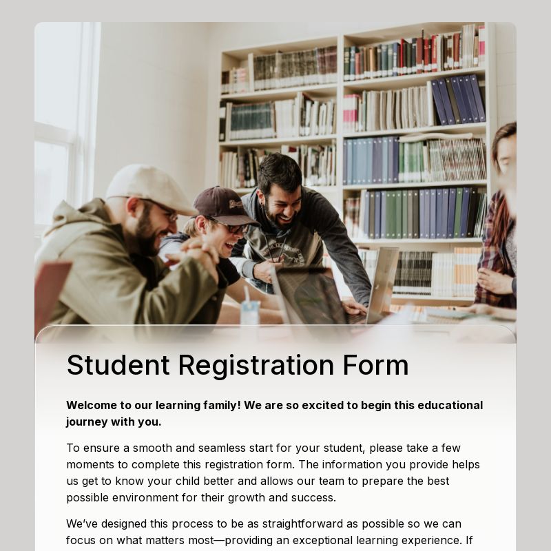 Student Registration Form