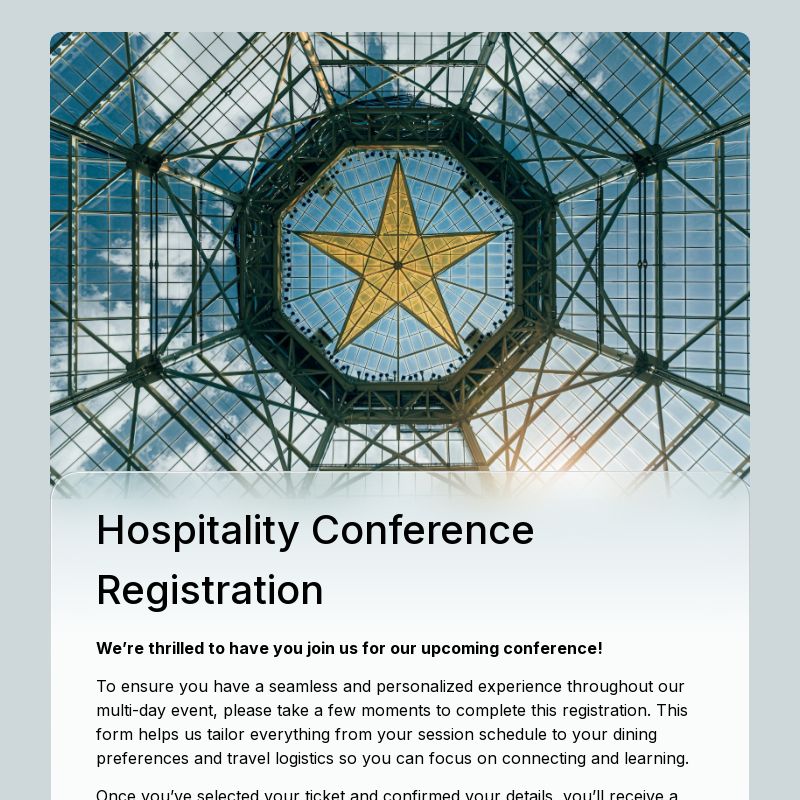 Conference Registration Form