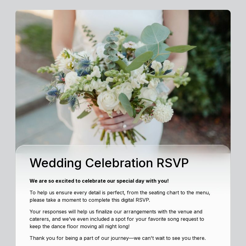 Wedding RSVP Form