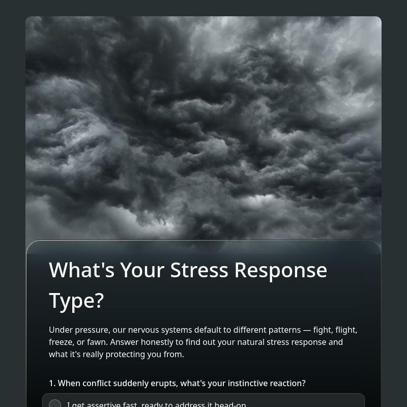What's Your Stress Response Type? template preview - FormHug