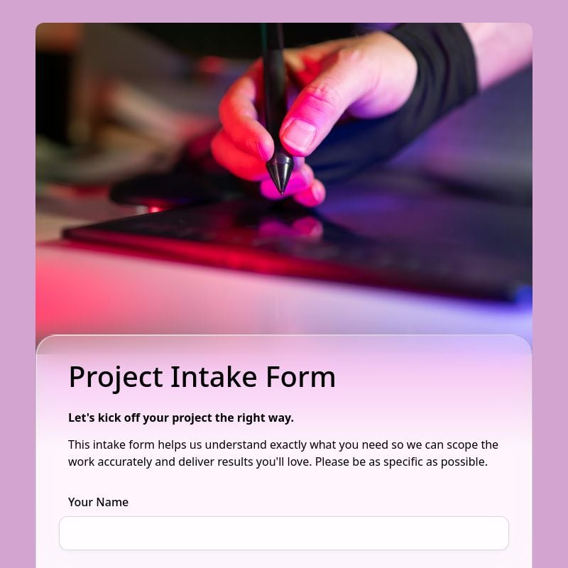 Project Intake Form