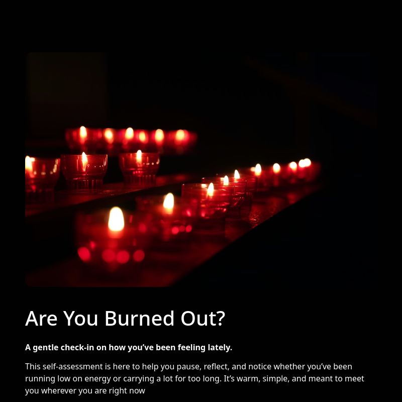 Are You Burned Out? template preview - FormHug