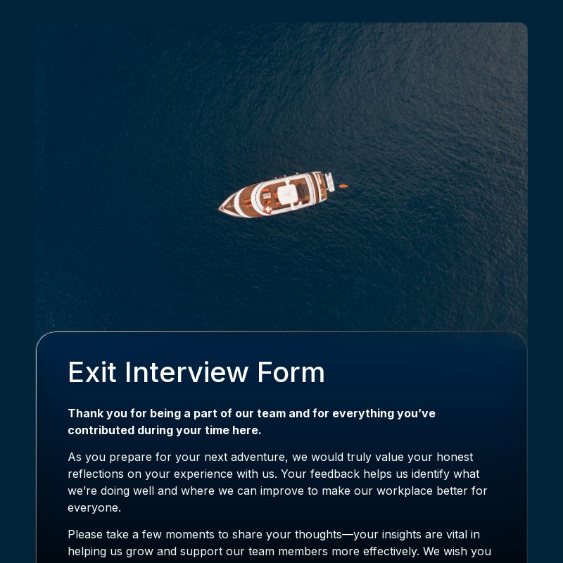 Exit Interview Form