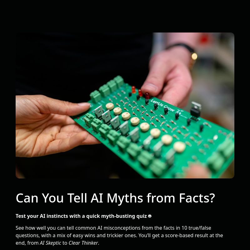 Can You Tell AI Myths from Facts? template preview - FormHug