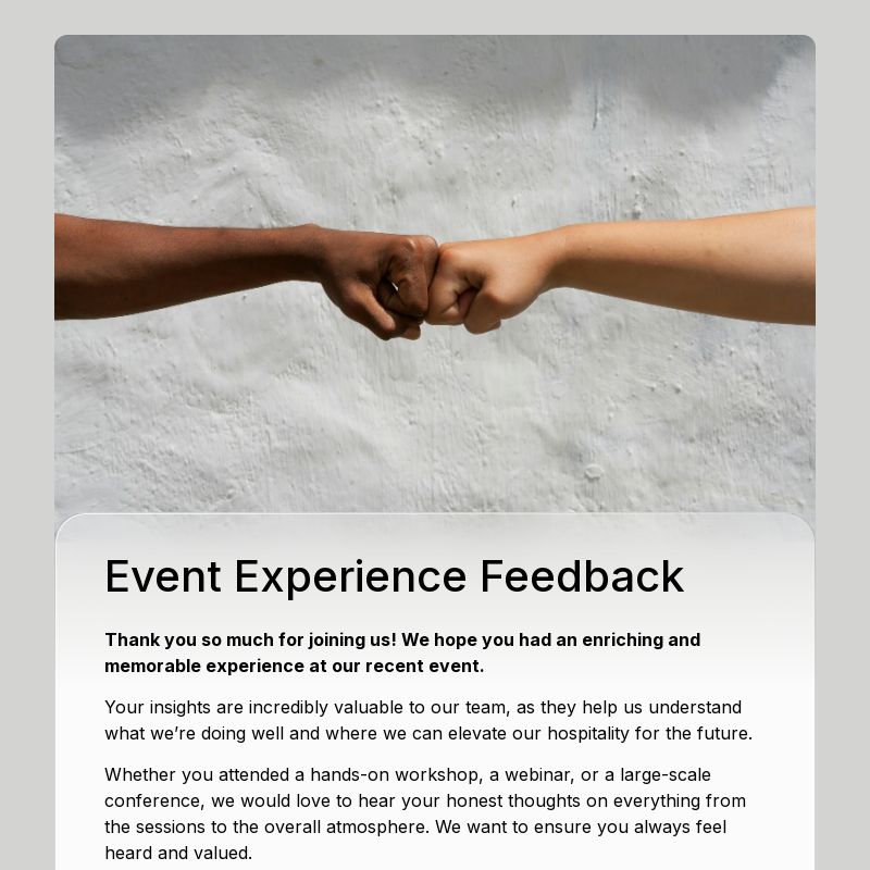 Event Feedback Form