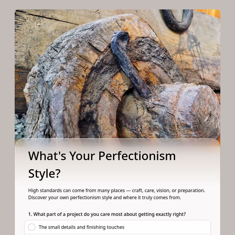 What's Your Perfectionism Style? template preview - FormHug