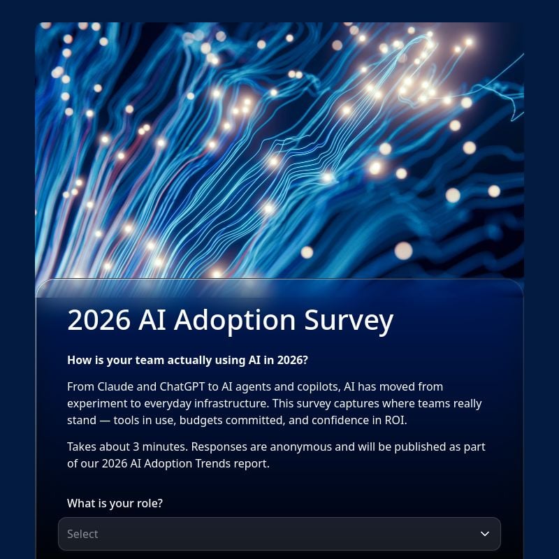 2026 AI Adoption Survey template preview - FormHug