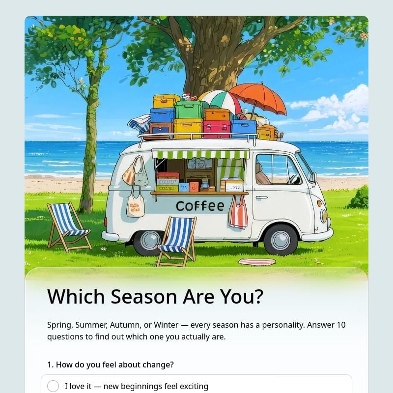 Which Season Are You? template preview - FormHug