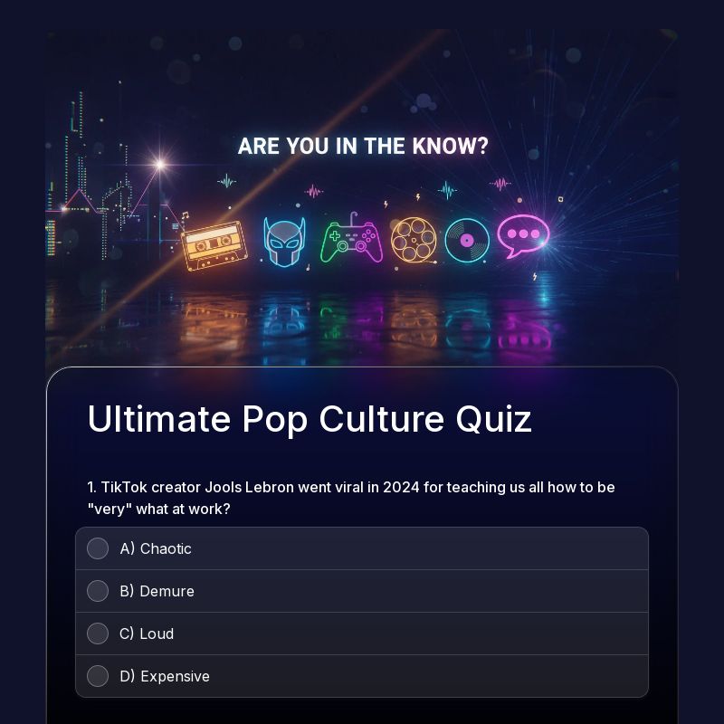 Pop Culture Quiz