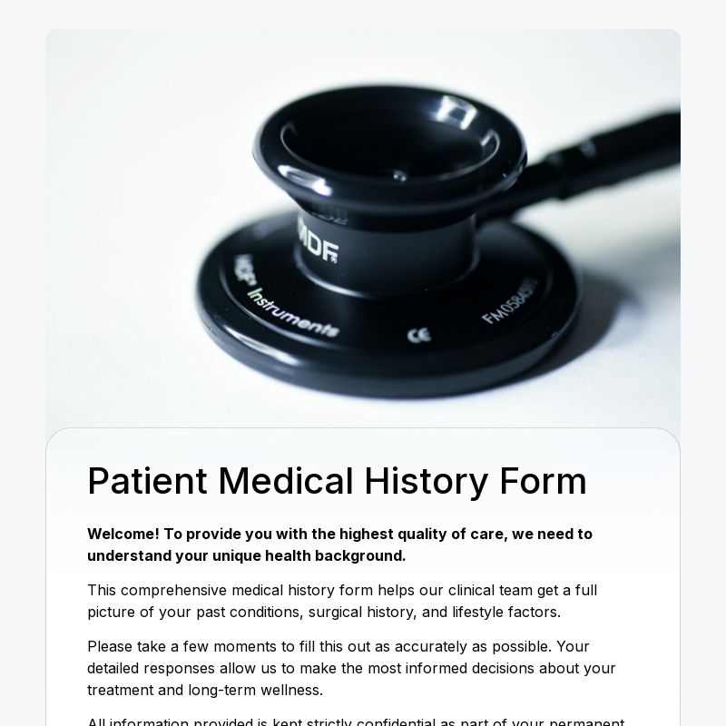 Medical History Form