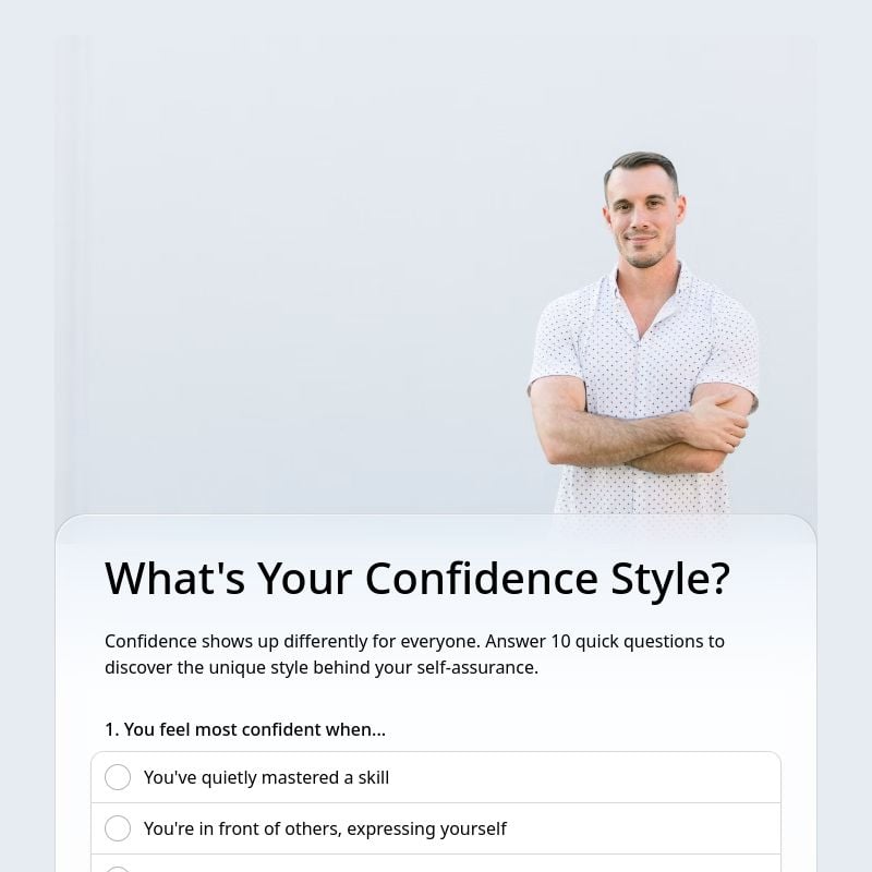 What's Your Confidence Style? template preview - FormHug