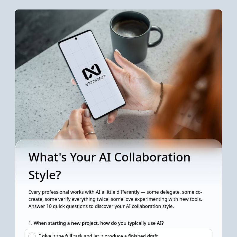 What's Your AI Collaboration Style? template preview - FormHug