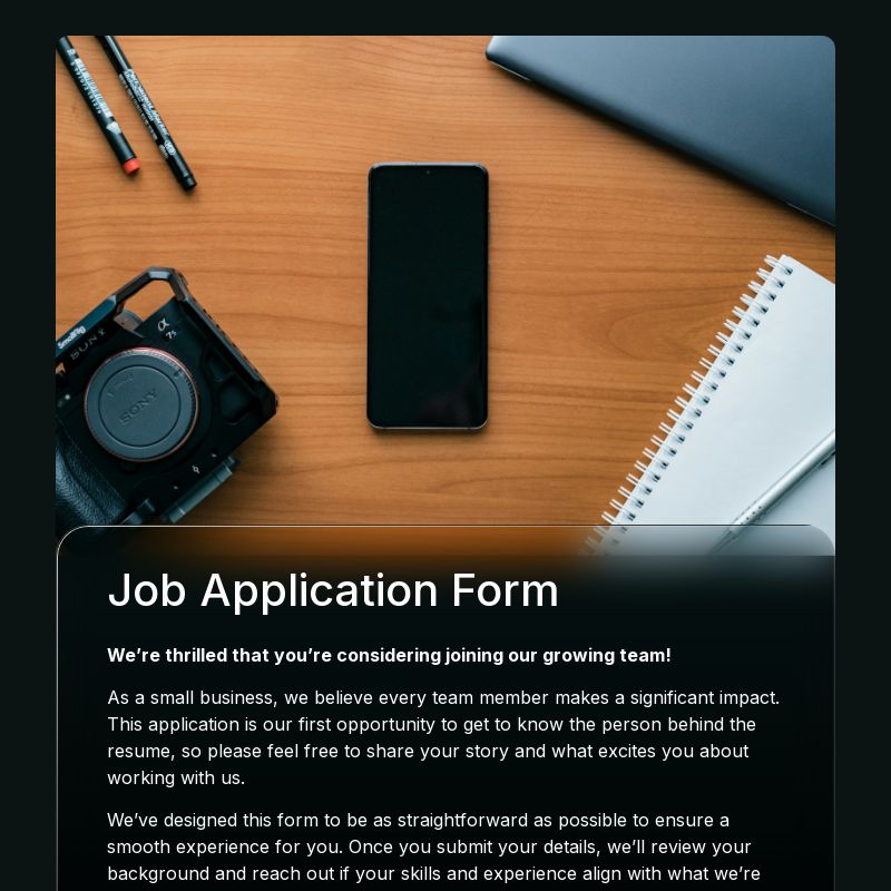 Job Application Form