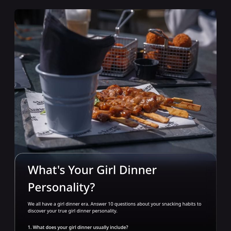 What's Your Girl Dinner Personality? template preview - FormHug