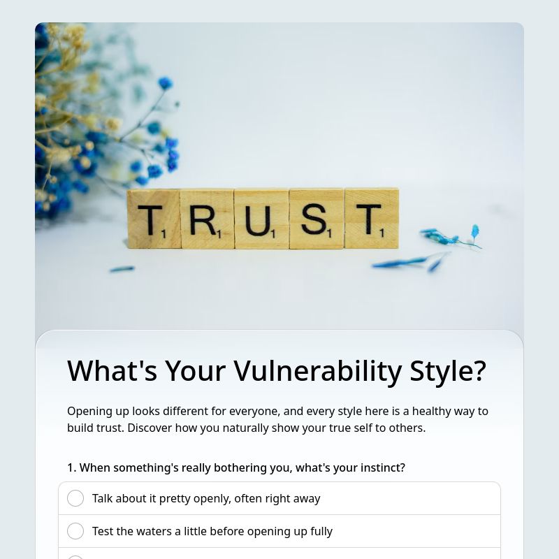 What's Your Vulnerability Style? template preview - FormHug
