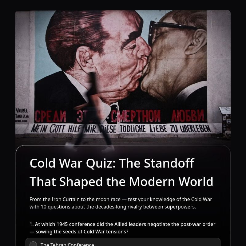 Cold War Quiz: The Standoff That Shaped the Modern World template preview - FormHug