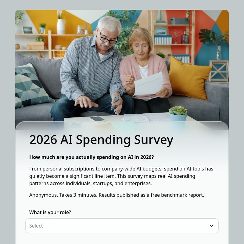 2026 AI Spending Survey template preview - FormHug