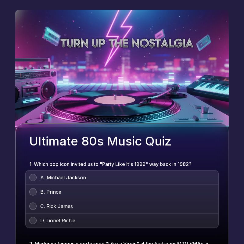 80s Music Quiz