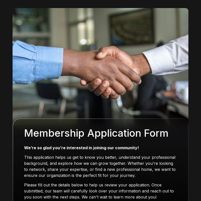 Membership Application Form